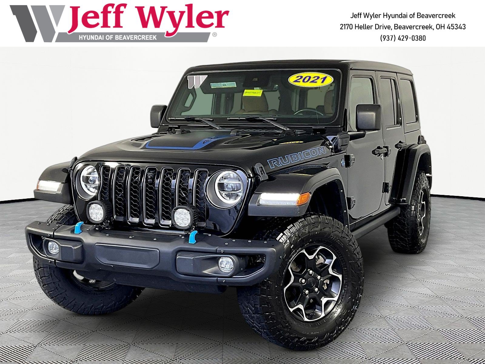 Used 2021 Jeep Wrangler Unlimited Rubicon 4xe w/ Steel Bumper Group AWD/4WD image 1