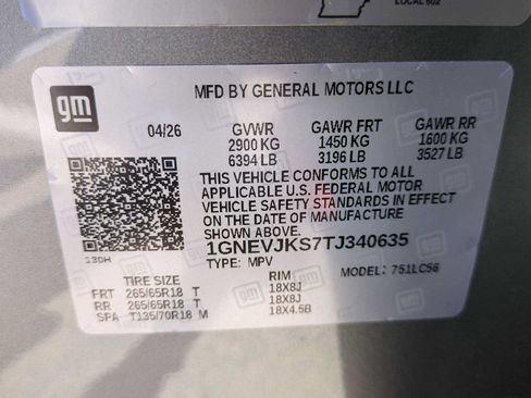 New 2026 Chevrolet Traverse Z71 w/ Enhanced Driving Package AWD/4WD image 30