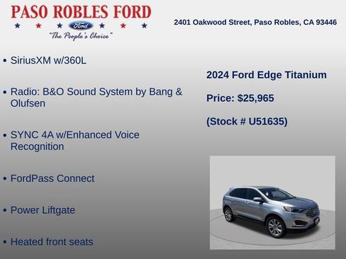 Used 2024 Ford Edge Titanium AWD/4WD image 5