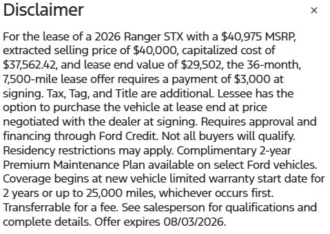 New 2026 Ford Ranger XL w/ Trailer Tow Package AWD/4WD image 33