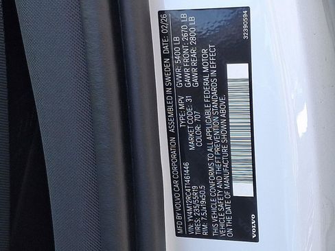 New 2026 Volvo XC60 B5 Plus w/ Climate Package AWD/4WD image 14