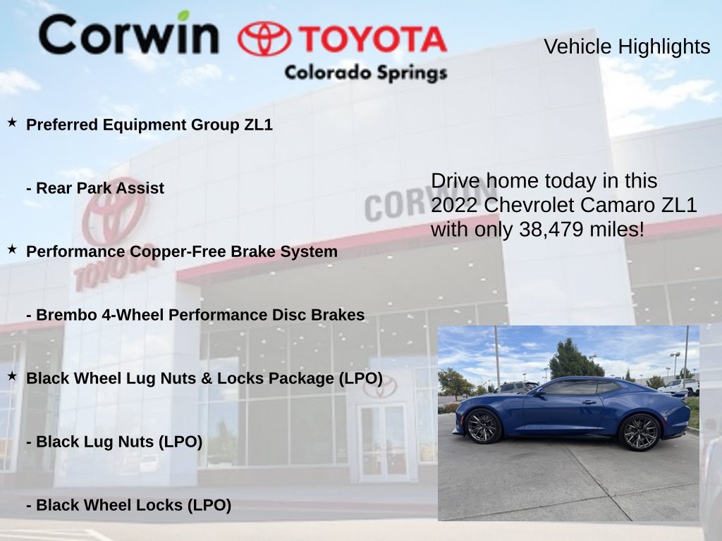 Used 2022 Chevrolet Camaro ZL1 RWD image 7