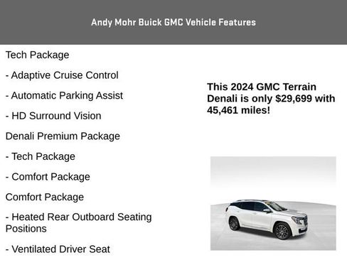 Used 2024 GMC Terrain Denali w/ Denali Premium Package AWD/4WD image 8