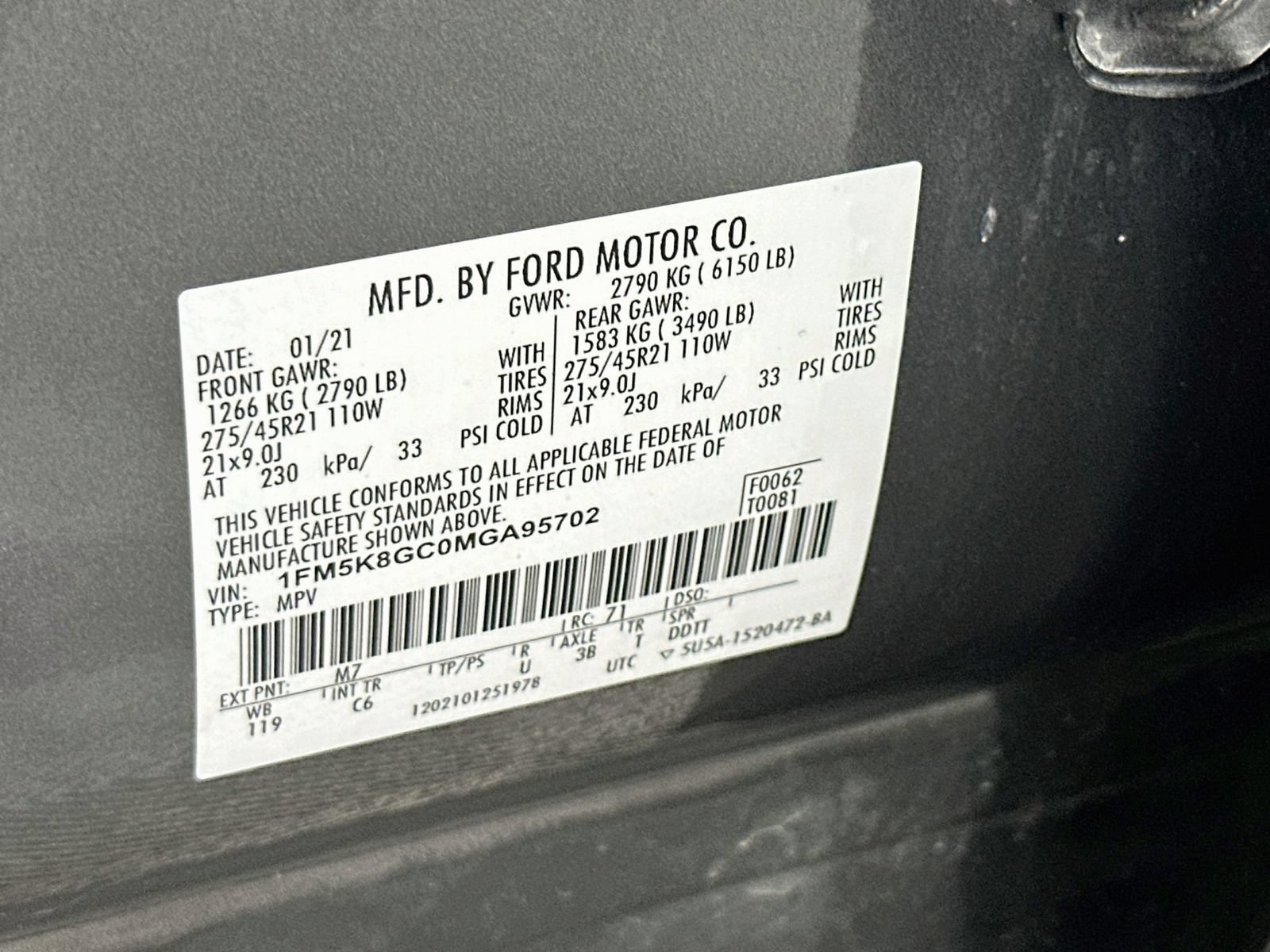 Used 2021 Ford Explorer ST w/ Equipment Group 401A AWD/4WD image 34