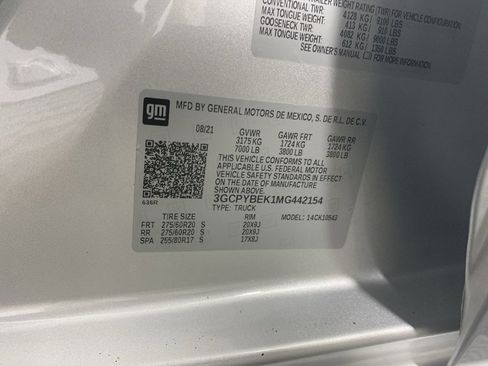 Used 2021 Chevrolet Silverado 1500 Custom image 12