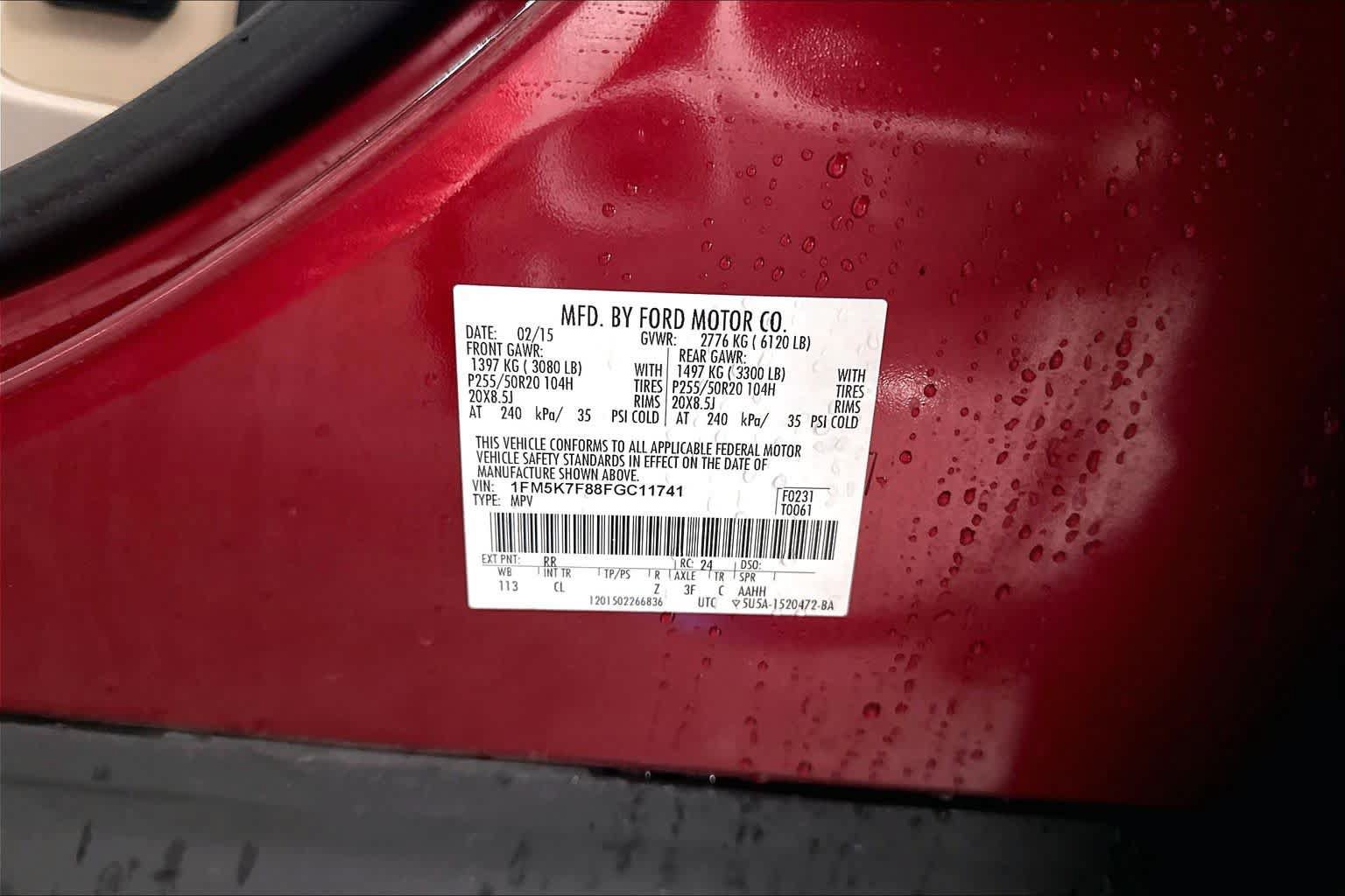 Used 2015 Ford Explorer Limited w/ Equipment Group 302A FWD image 24