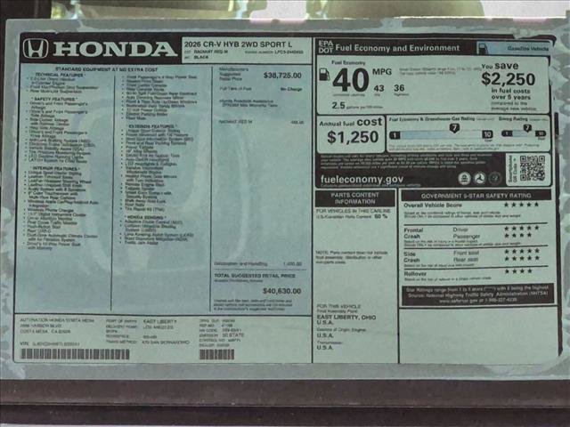 New 2026 Honda CR-V Sport-L image 17