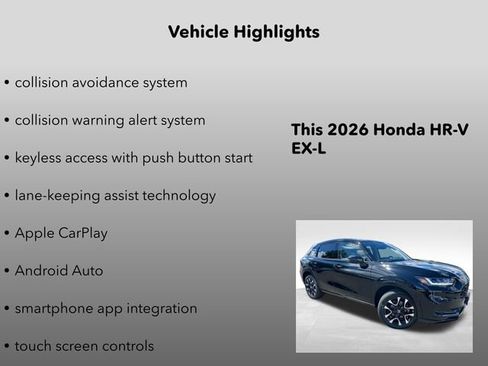 New 2026 Honda HR-V EX-L image 10