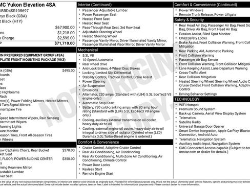 Used 2025 GMC Yukon Elevation RWD image 16
