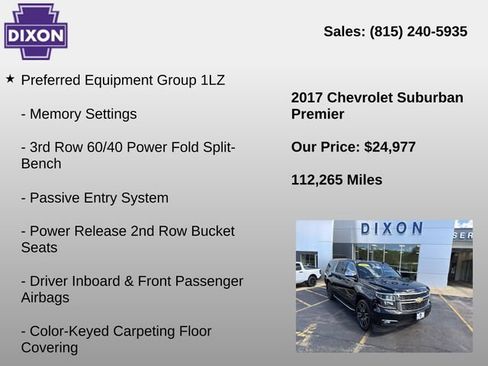 Used 2017 Chevrolet Suburban Premier AWD/4WD image 4