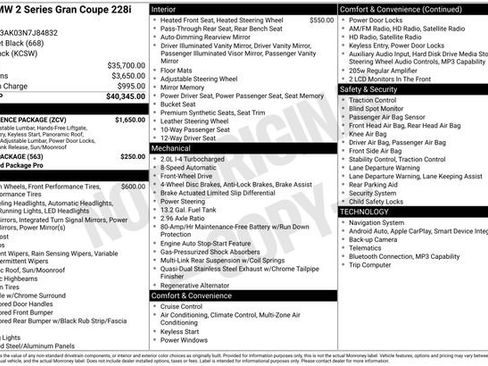 Used 2022 BMW 228i Gran Coupe w/ Convenience Package FWD image 34