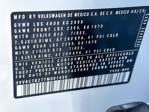 New 2026 Volkswagen Taos S AWD/4WD image 26