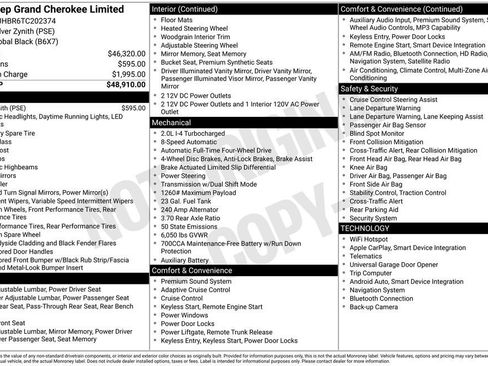 New 2026 Jeep Grand Cherokee Limited AWD/4WD image 28