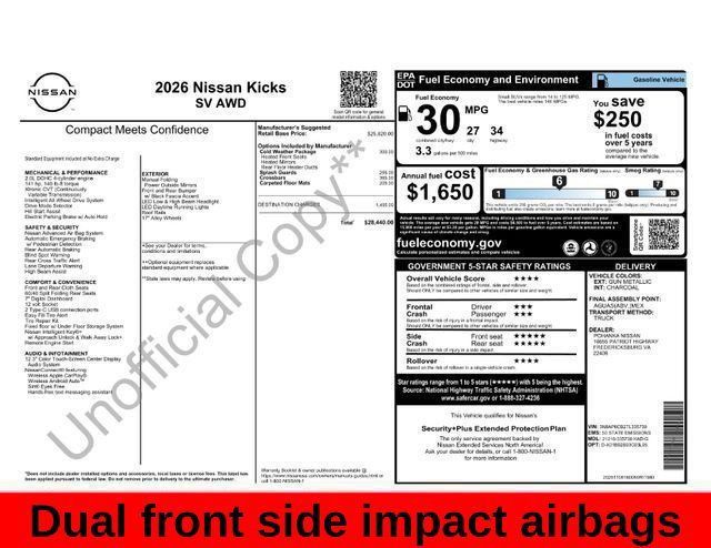 Used 2026 Nissan Kicks SV w/ Cold Weather Package AWD/4WD image 39