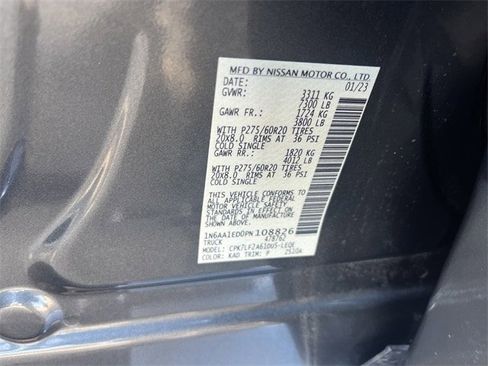 Used 2023 Nissan Titan Platinum Reserve w/ Moonroof Package image 33