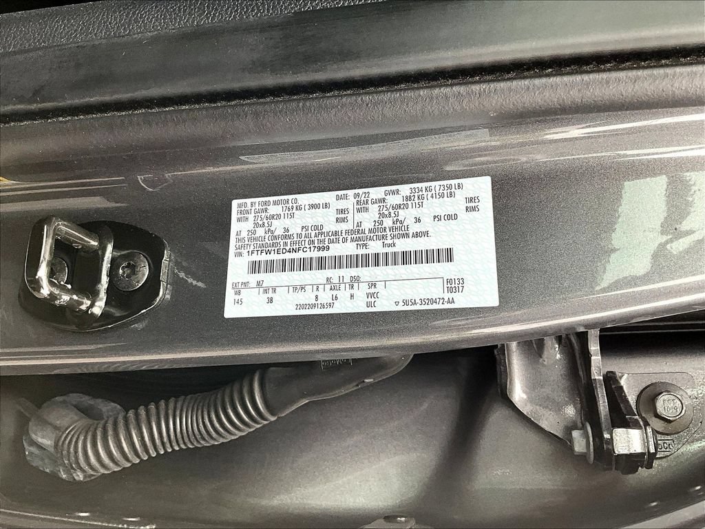 Used 2022 Ford F150 Platinum w/ Equipment Group 701A High AWD/4WD image 22