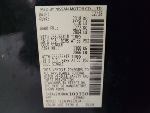 Used 2019 Nissan Murano S image 33