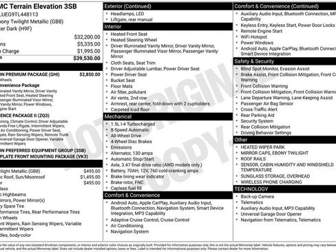 New 2026 GMC Terrain Elevation w/ Elevation Premium Package AWD/4WD image 4