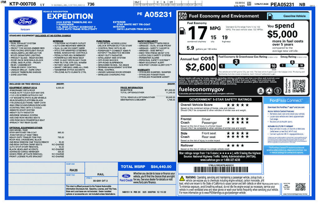 Used 2023 Ford Expedition Timberline AWD/4WD image 2