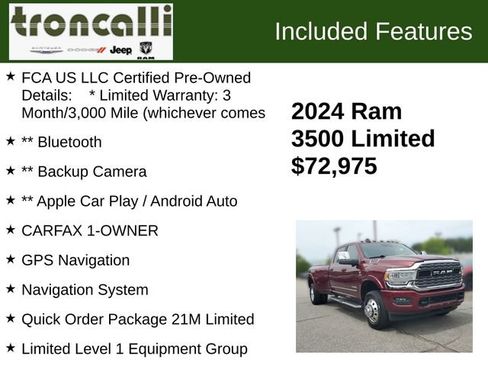 Certified 2024 RAM 3500 Limited AWD/4WD image 5