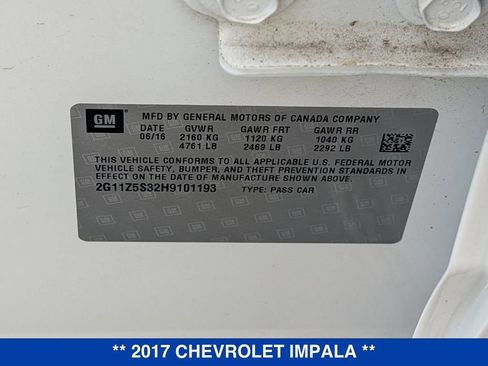 Used 2017 Chevrolet Impala LS w/ Protection Package FWD image 32