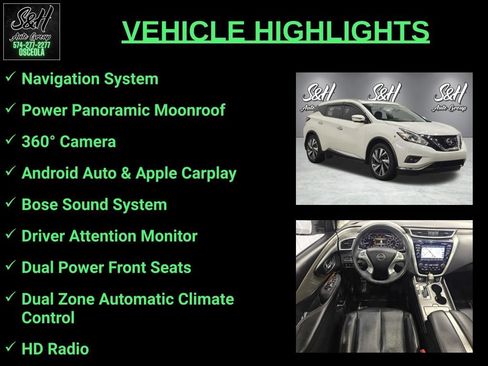 Used 2017 Nissan Murano Platinum w/ Platinum Technology Package AWD/4WD image 3