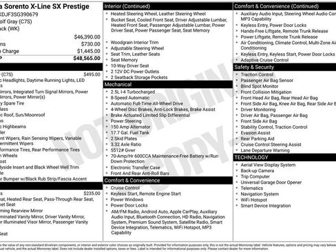 New 2025 Kia Sorento SX Prestige image 33