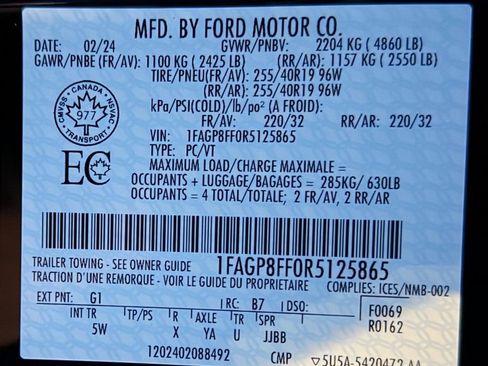 Used 2024 Ford Mustang GT Premium RWD image 22