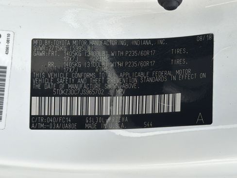 Used 2018 Toyota Sienna LE FWD image 68