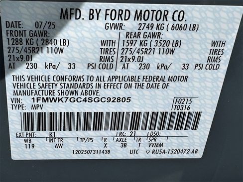 New 2025 Ford Explorer ST w/ Sun And Sound Package image 50