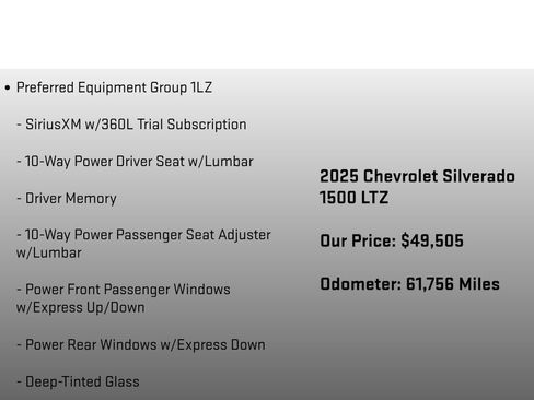 Used 2025 Chevrolet Silverado 1500 LTZ w/ Z71 Off-Road Package AWD/4WD image 6