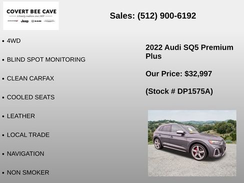 Used 2022 Audi SQ5 Premium Plus w/ Premium Plus Package AWD/4WD image 6