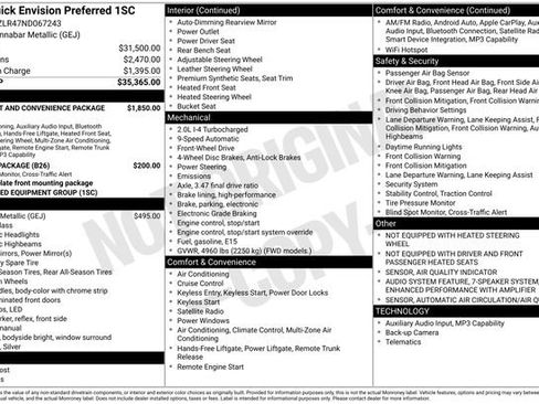 Used 2022 Buick Envision Preferred image 2