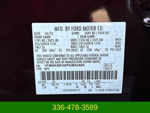 Used 2023 Ford Explorer XLT w/ Equipment Group 202A AWD/4WD image 31
