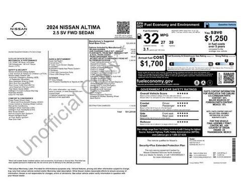 Used 2024 Nissan Altima 2.5 SV w/ SV Premium Package image 21
