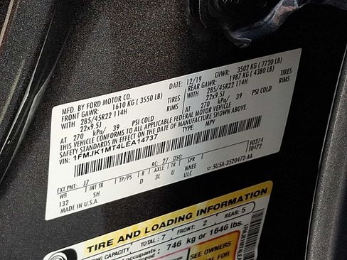 Used 2020 Ford Expedition Max Platinum AWD/4WD image 26