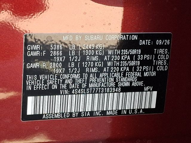 New 2026 Subaru Forester Touring AWD/4WD image 17