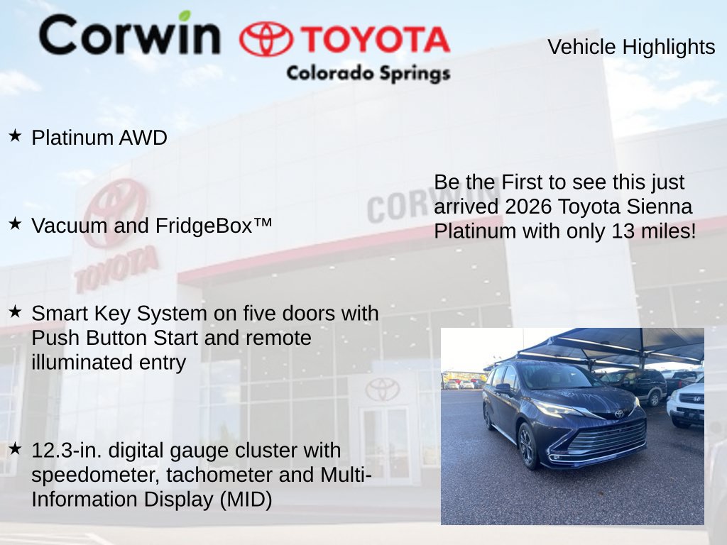 Used 2026 Toyota Sienna Platinum AWD/4WD image 4