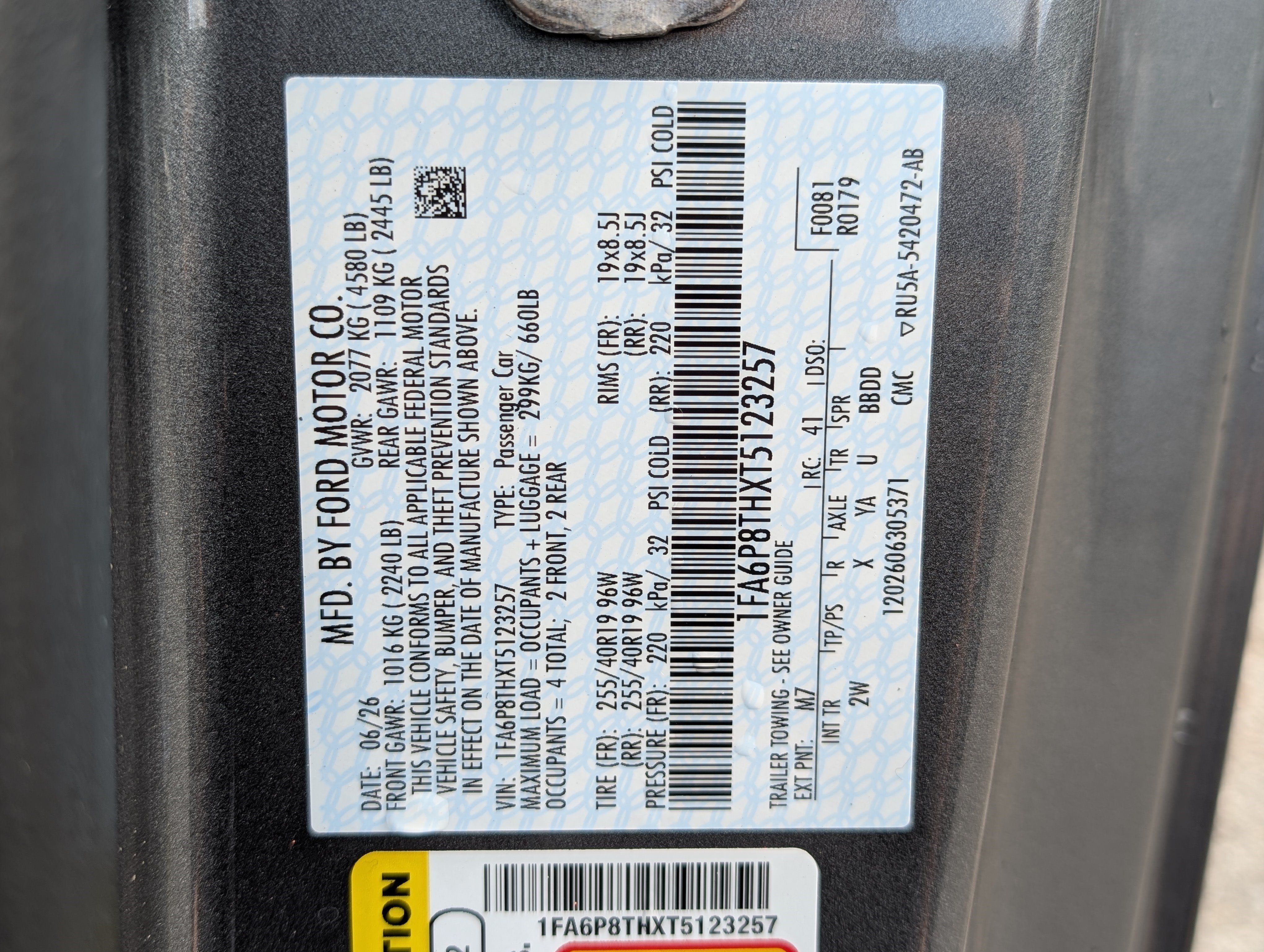 Used 2026 Ford Mustang Coupe w/ Mustang Nite Pony Package RWD image 34
