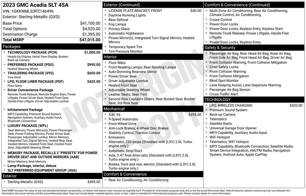 Used 2023 GMC Acadia SLT FWD image 24