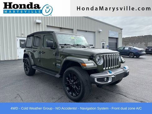 Used 2022 Jeep Wrangler Unlimited Sahara w/ Cold Weather Group AWD/4WD image 1