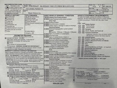 Used 2022 Chevrolet Silverado 1500 LTZ w/ LTZ Convenience Package II image 31