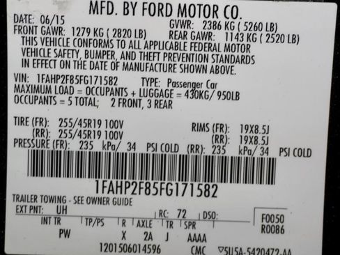 Used 2015 Ford Taurus Limited image 45