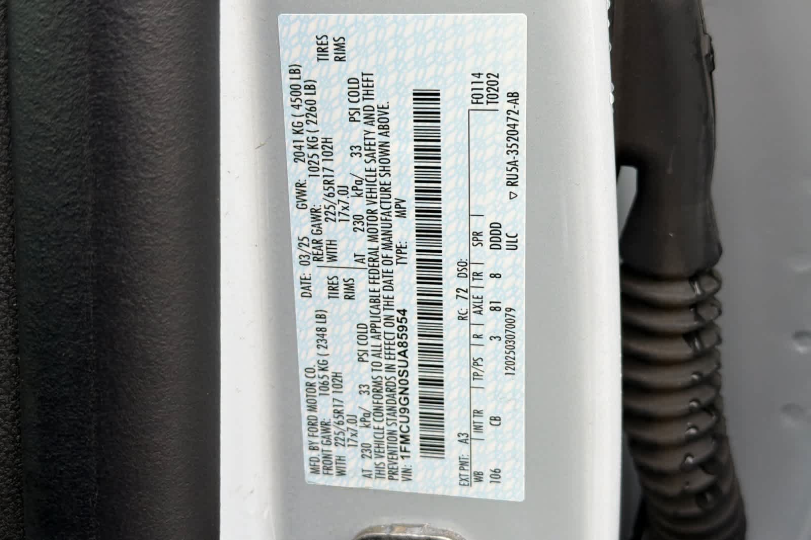 Used 2025 Ford Escape Active AWD/4WD image 28