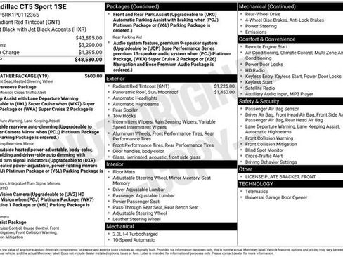 Used 2023 Cadillac CT5 Sport w/ Cold Weather Package image 33