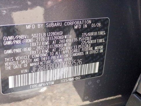 New 2026 Subaru Outback Premium AWD/4WD image 19