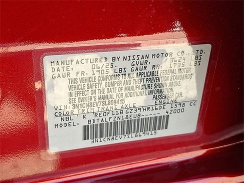 New 2025 Nissan Versa SV w/ Trunk Package image 20