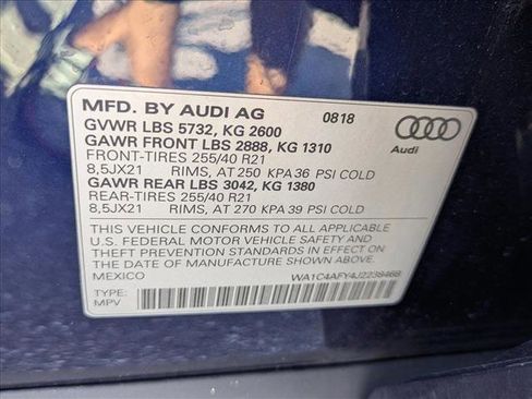 Used 2018 Audi SQ5 Prestige image 16