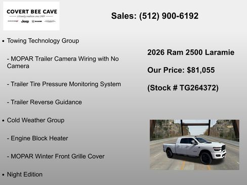 New 2026 RAM 2500 Laramie w/ Night Edition AWD/4WD image 30