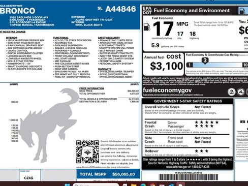 Certified 2025 Ford Bronco Badlands AWD/4WD image 4